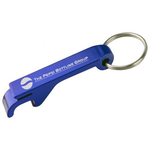 Aluminum Bottle Opener w/ Key Ring