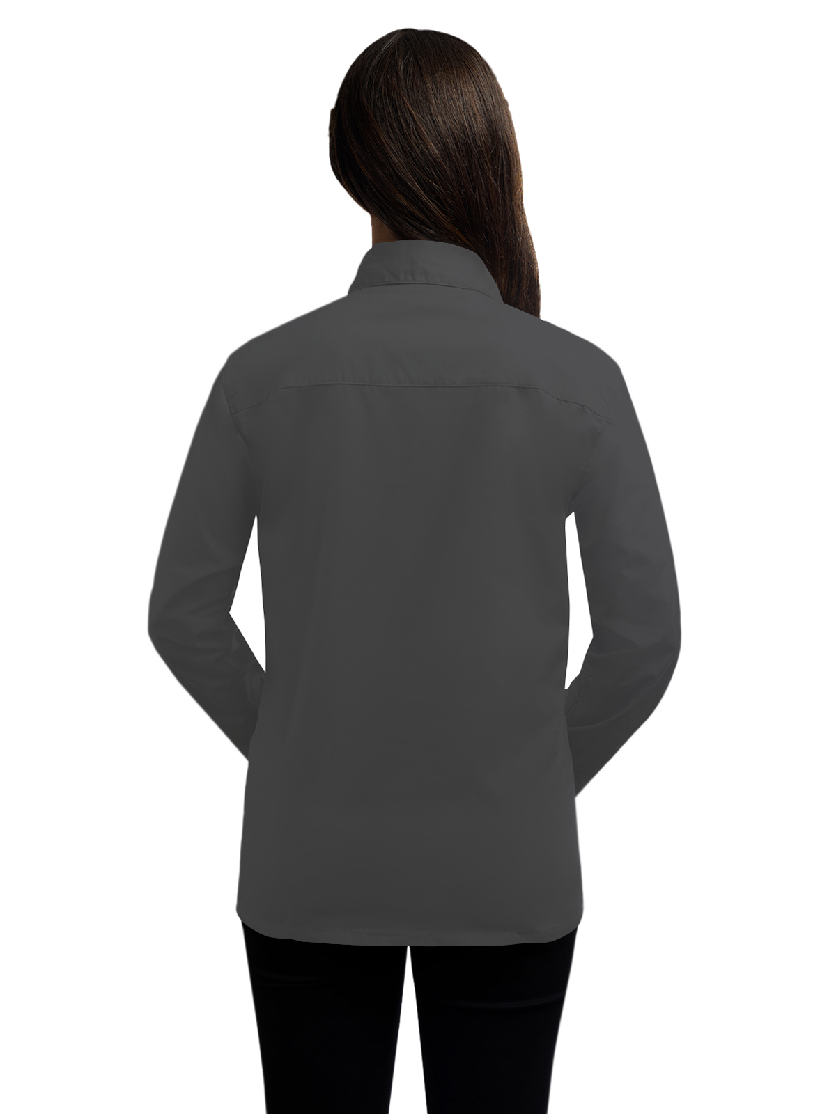 Blue Generation - Women's Pocketless Long Sleeve Superblend Poplin Shirt 28