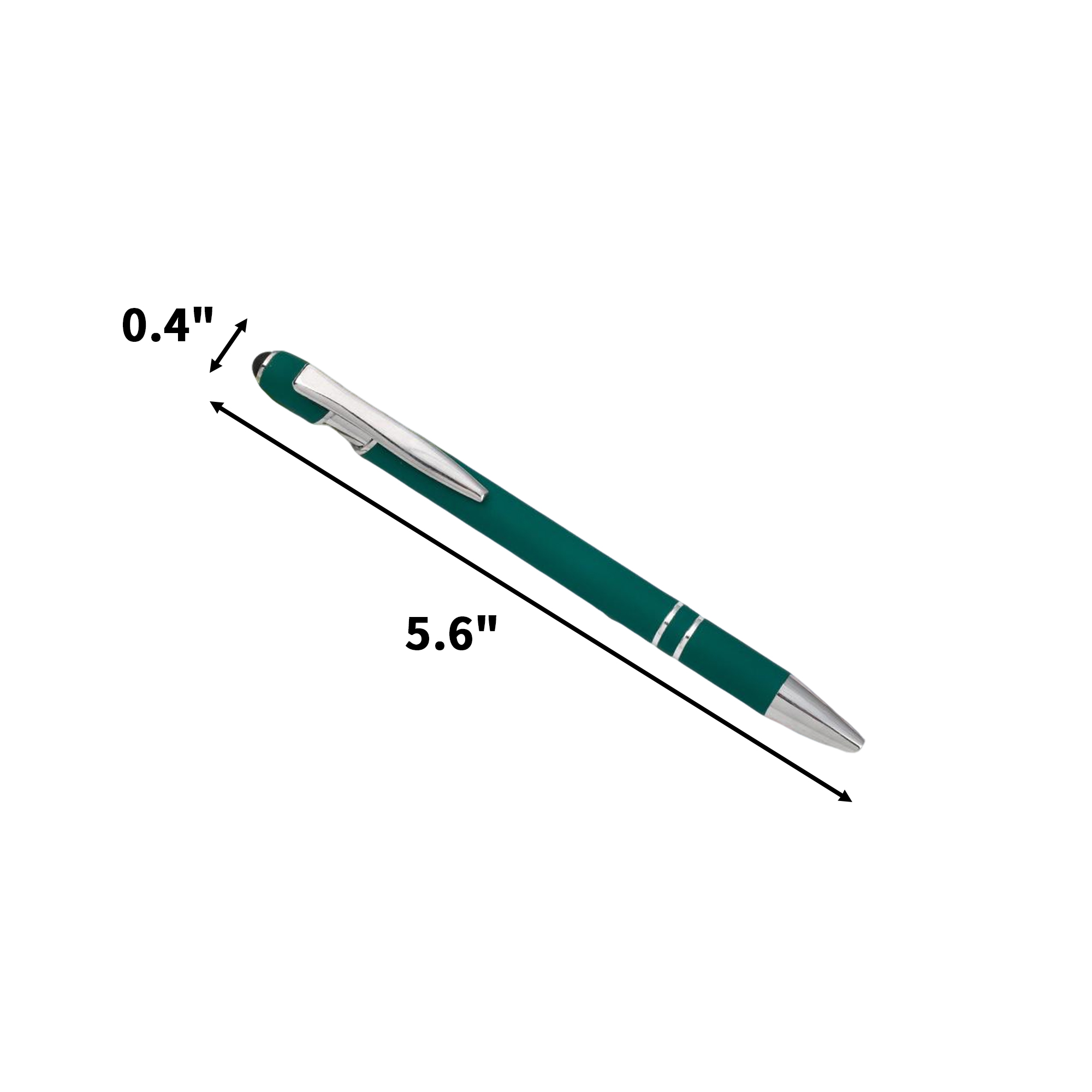 Metal Stylus Ballpoint Pen Dual Tip Click Action 13