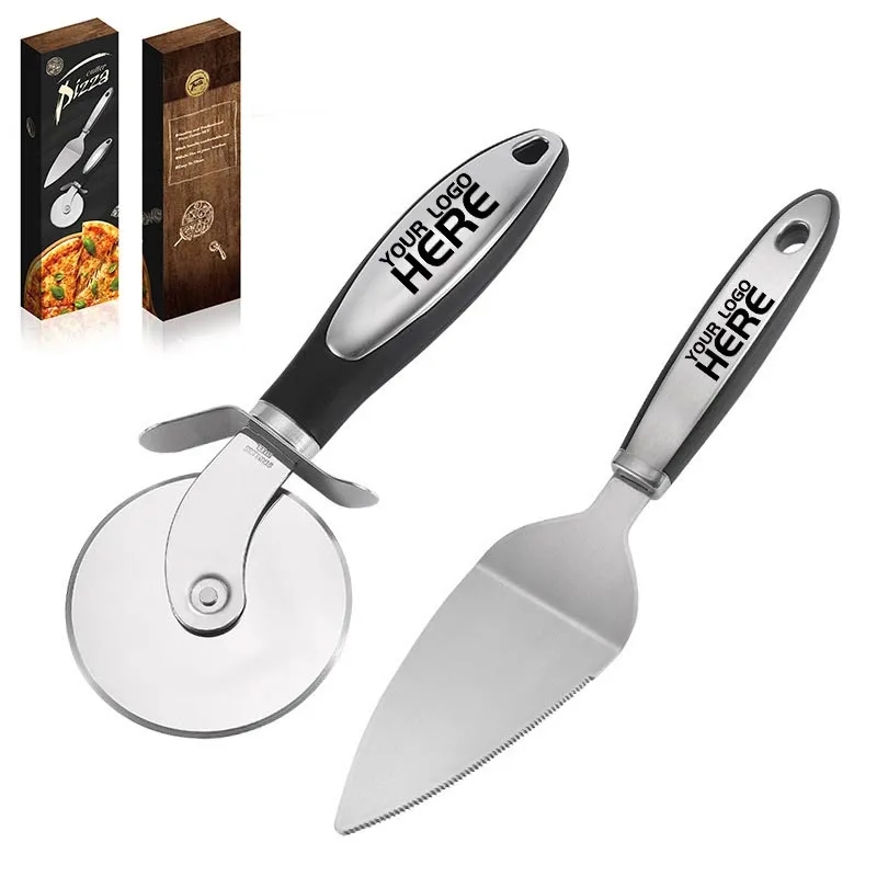 Pizza knife and spatula two-piece set 1