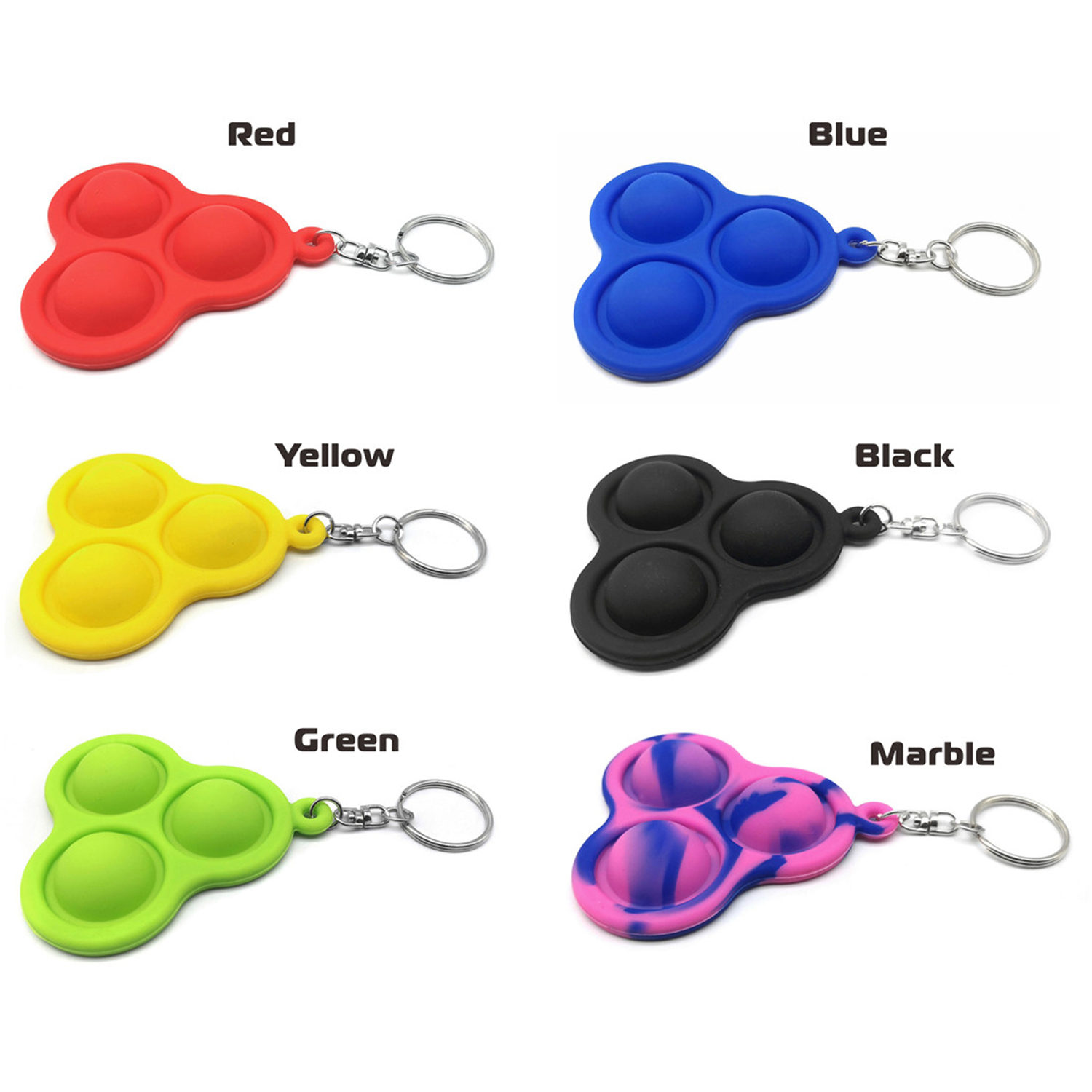 Triple Pop It Key Tag 2