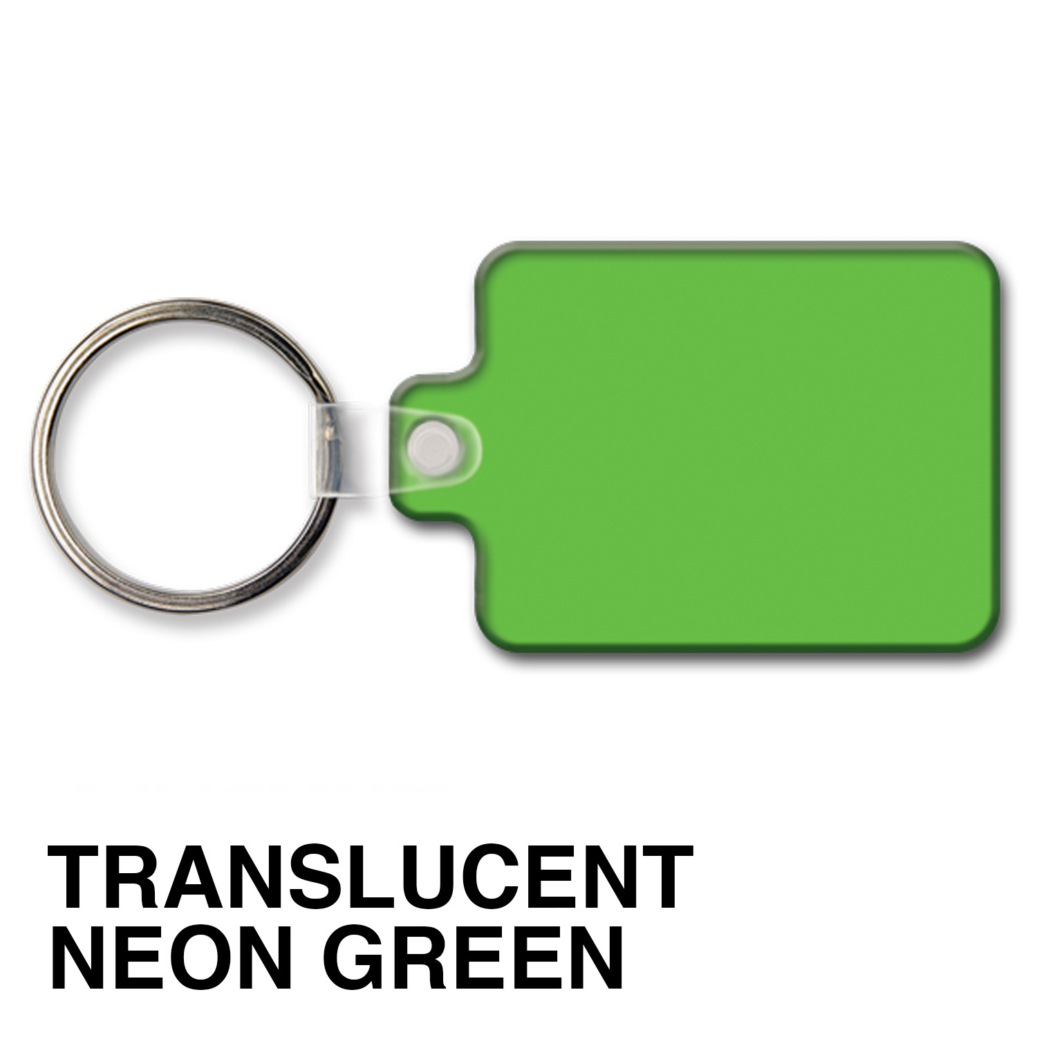 Medium Rectangle Key Tag w/Round Corners & Tab 13