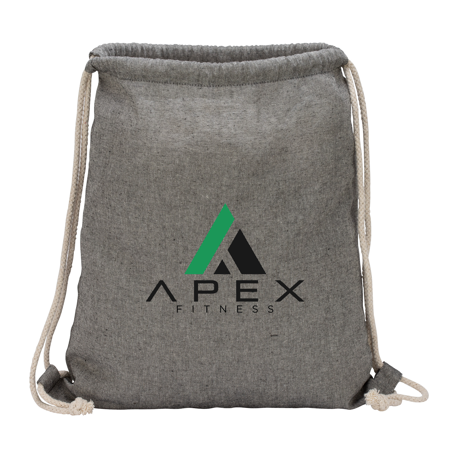 Huron Recycled Cotton Drawstring Tote 5