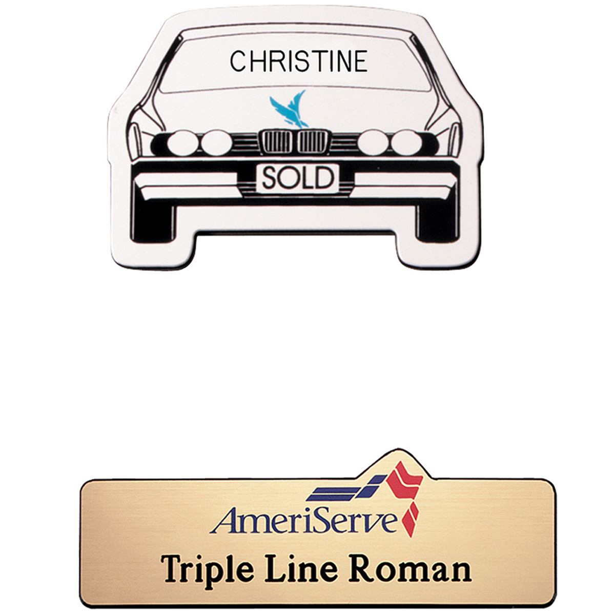 New Orleans Plastic Name Badge (Custom sized between 0 and 3 sq. in.) 2