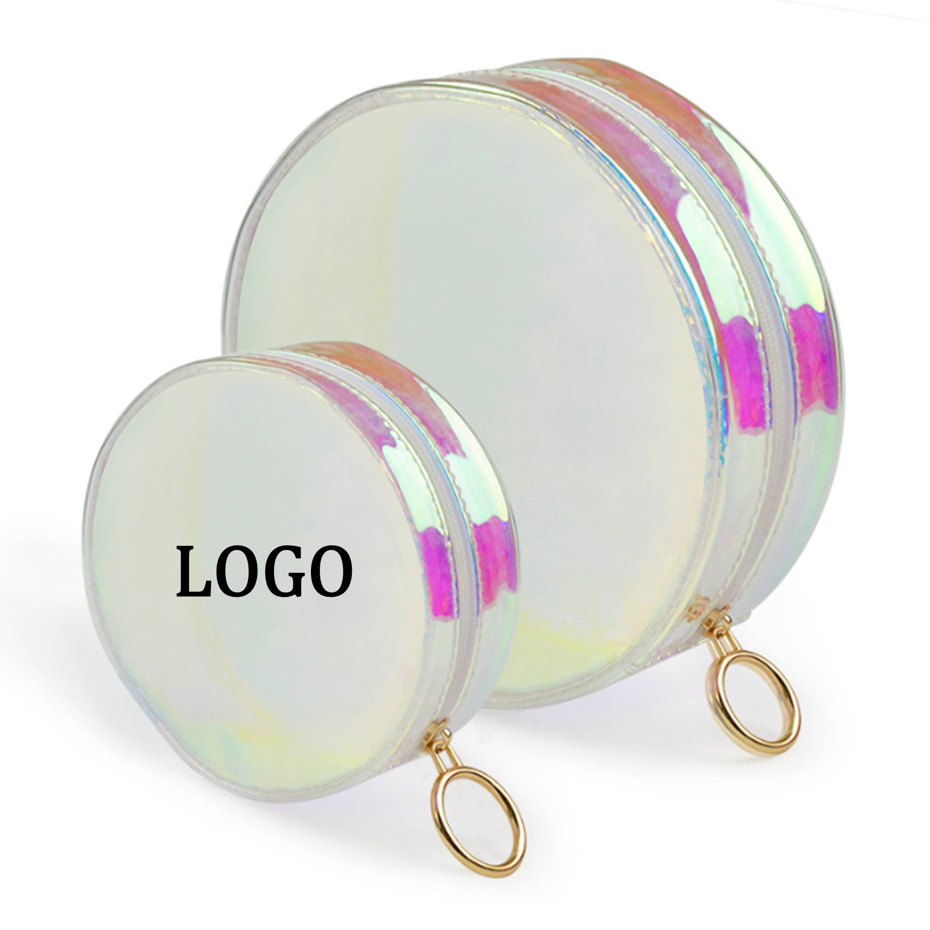 Holographic Clear Round Travel Bag 3
