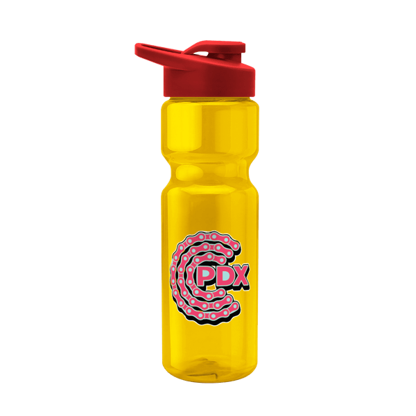 Blazer 28oz Transparent Bike Bottle w/Drink-thru Lid 111