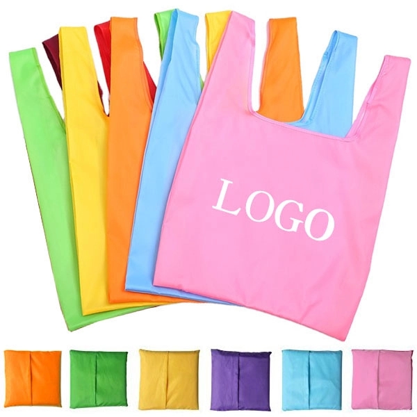 Recycle PET Polyester Foldaway Tote In A Pouch 4
