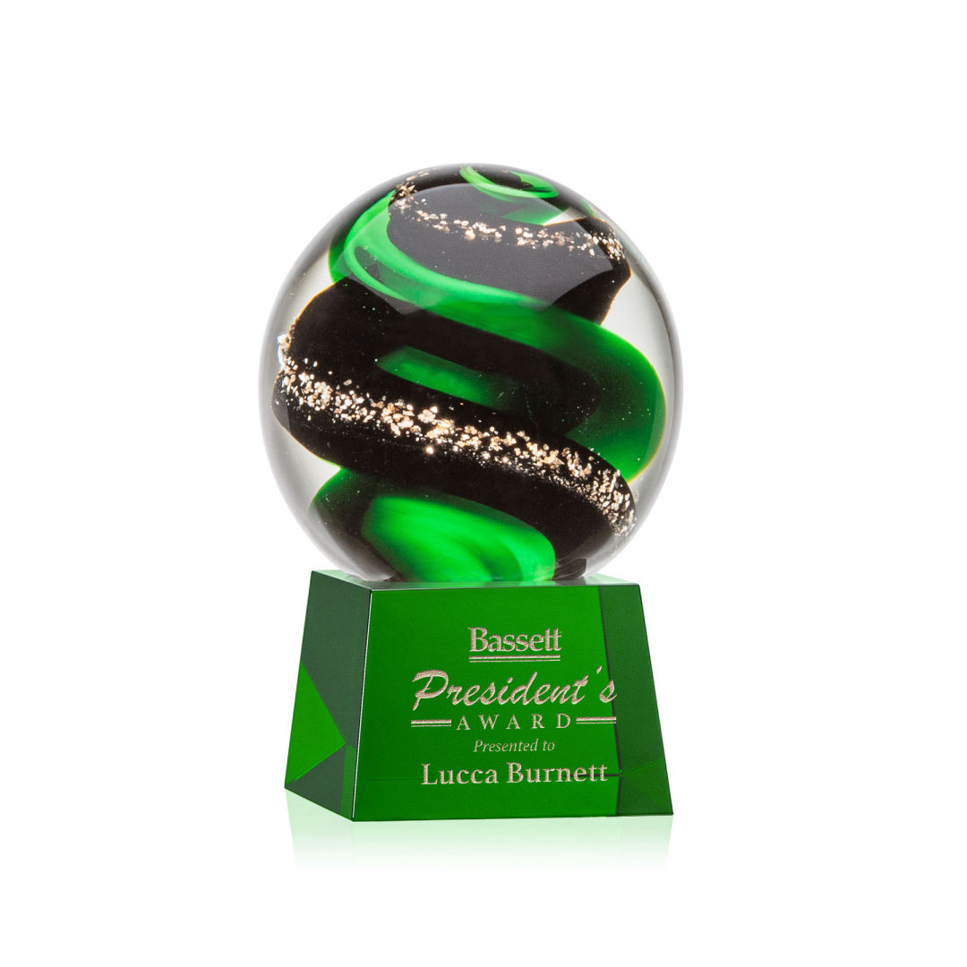 Zodiac Award on Robson Base - Green 3