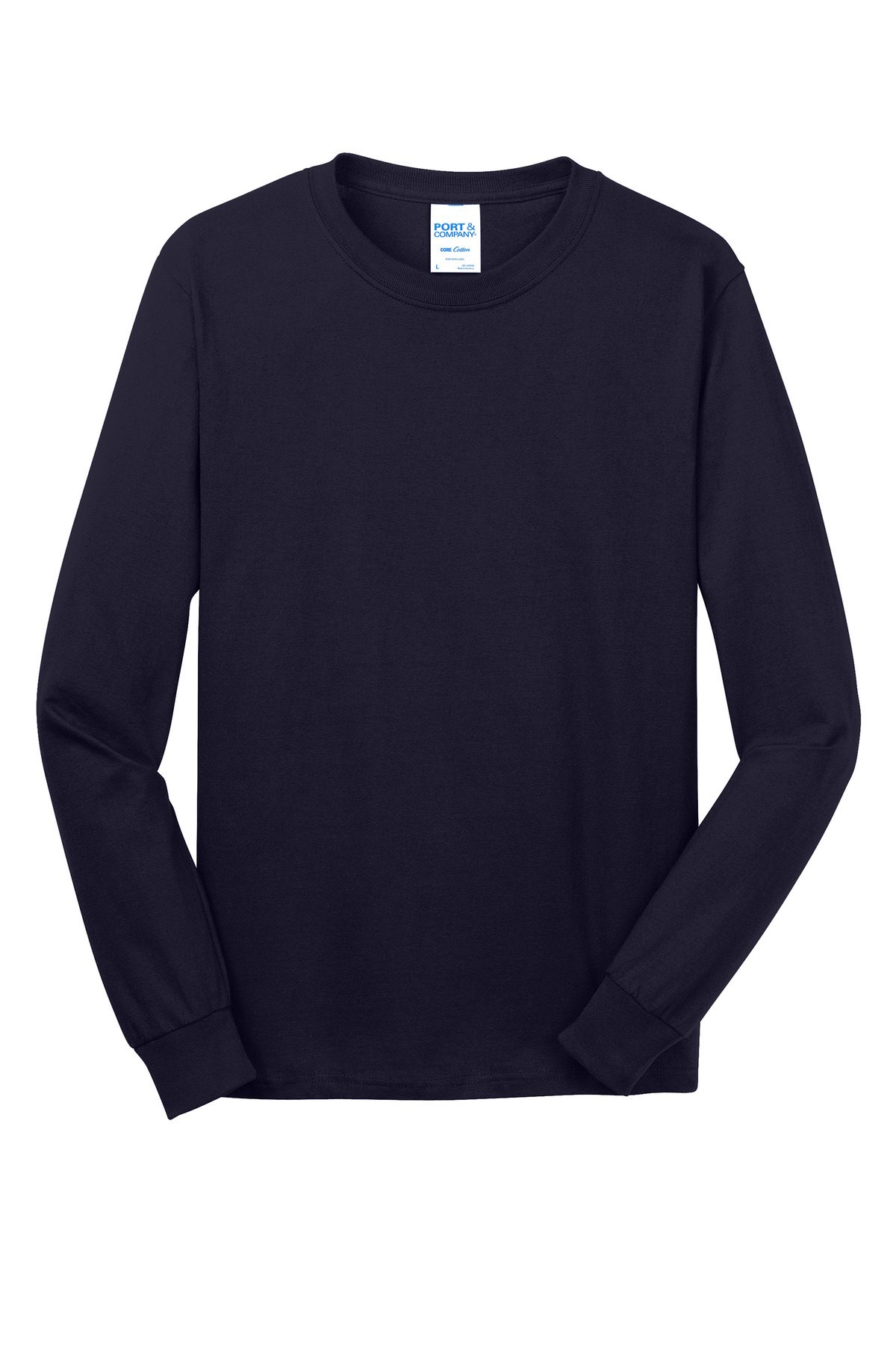 Port & Co Long Sleeve Core Cotton Tee. PC54LS 190