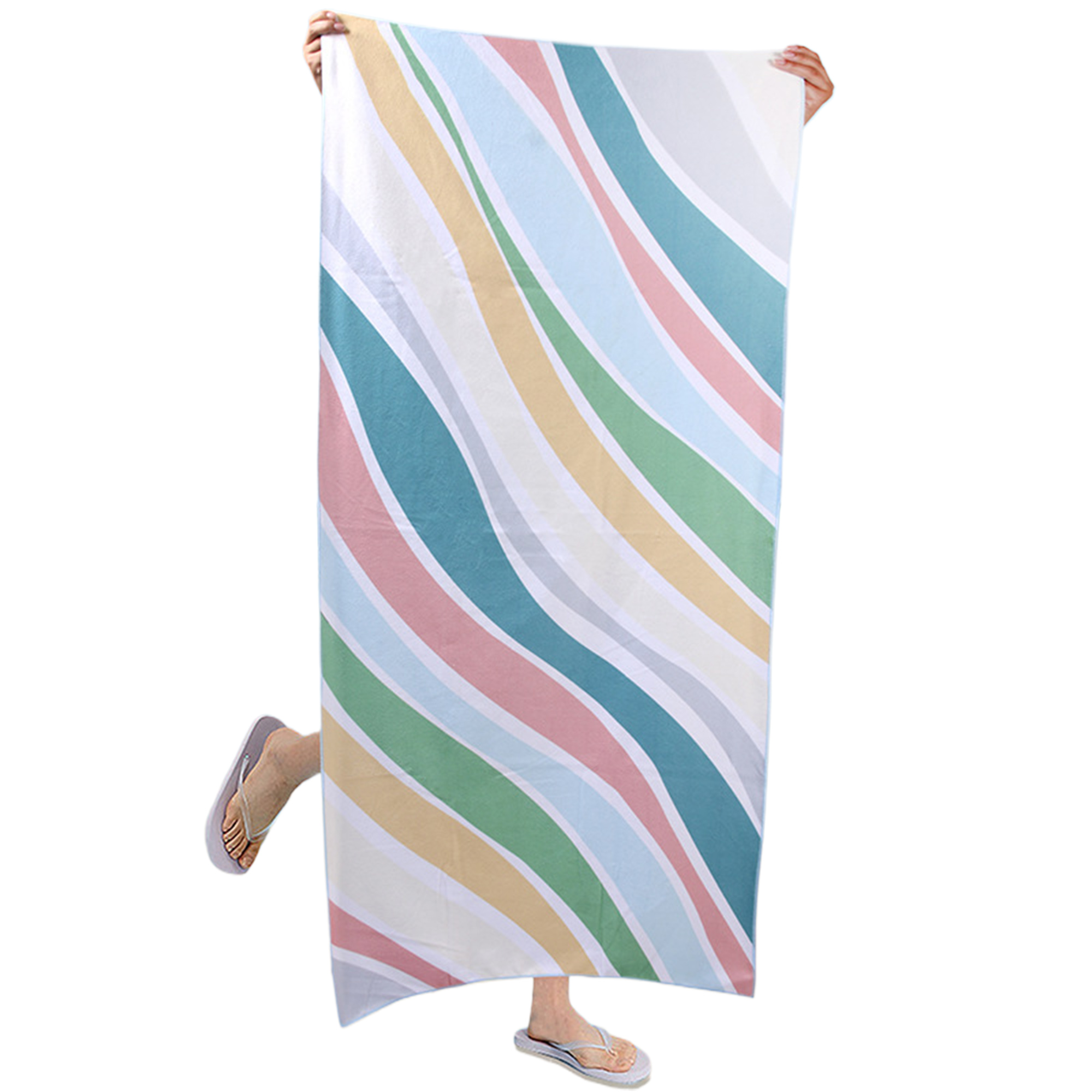 MOQ50 Custom Quick-Dry Microfiber Beach Towels 3