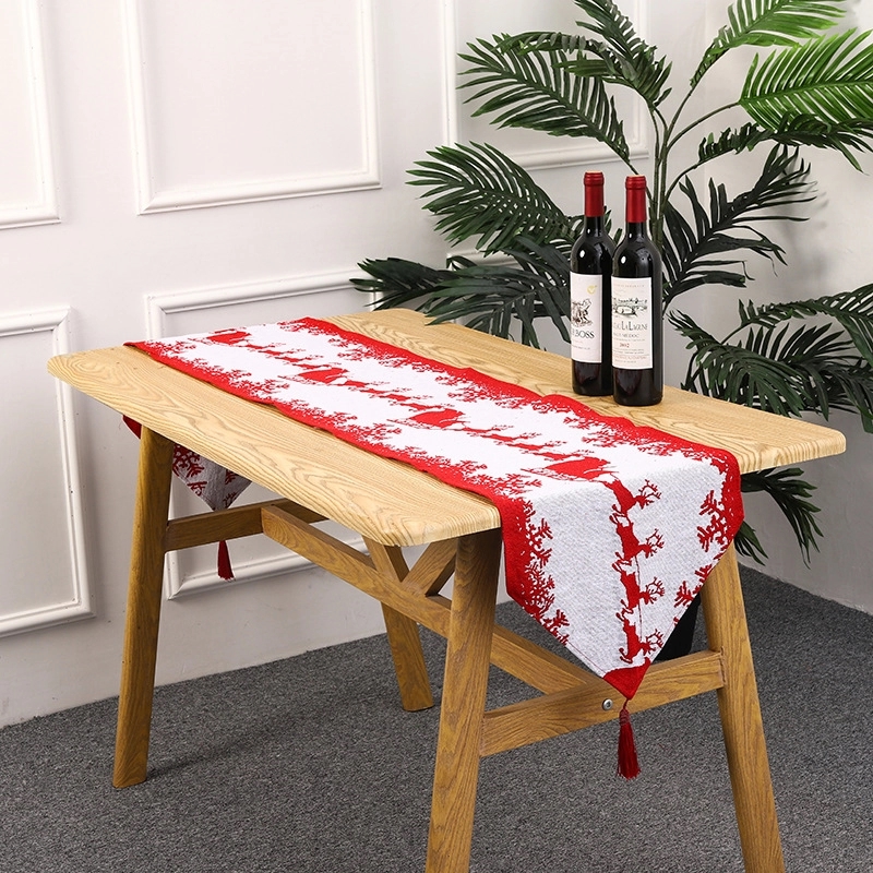 Christmas Knitted Cloth Table Runner 1