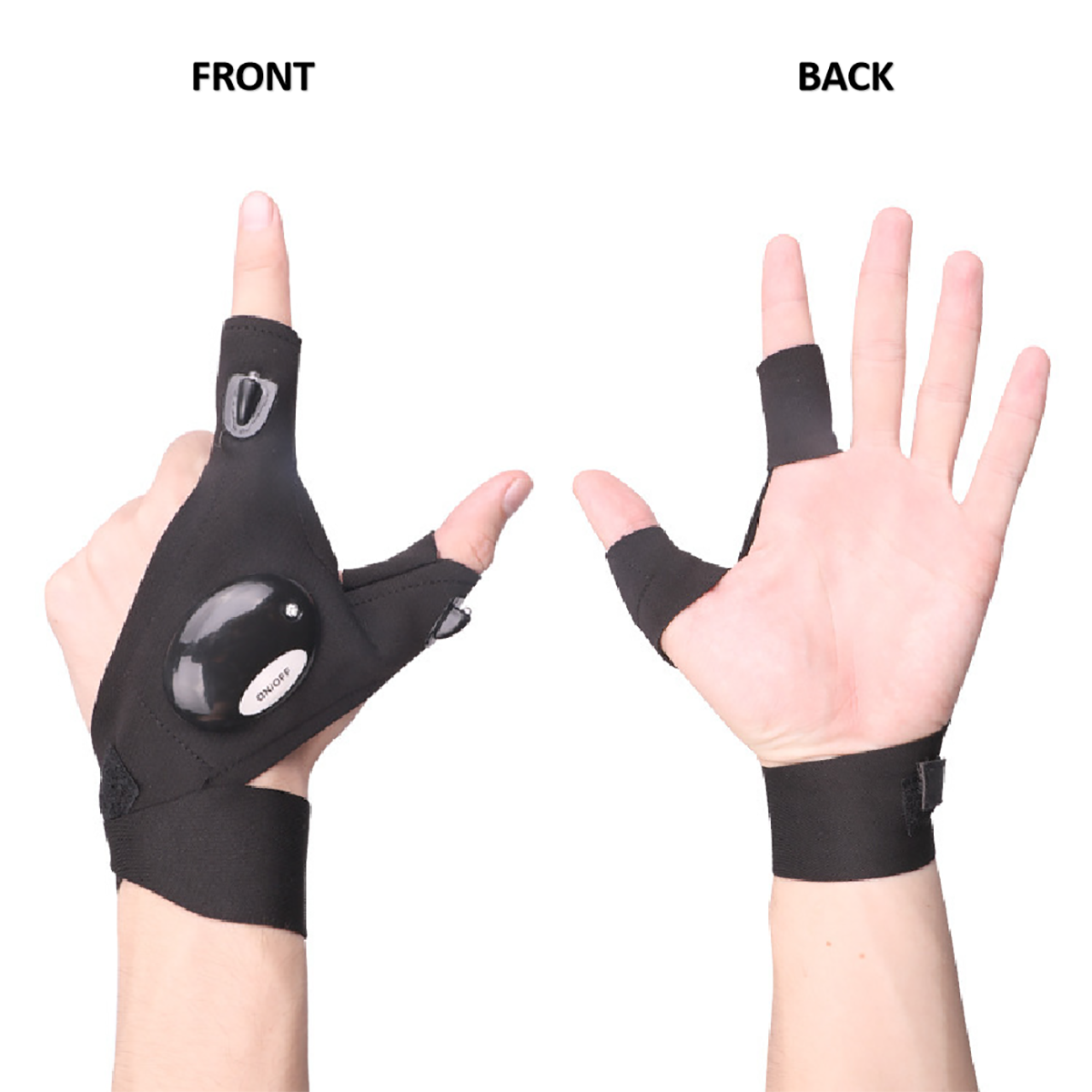 LED Flashlight Gloves 1PC 5