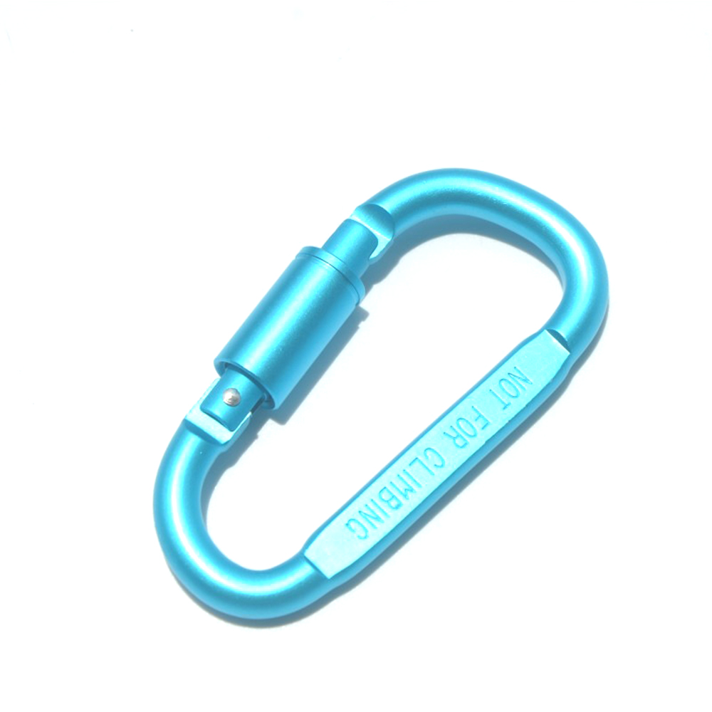 #8 D-shaped 22g high quality frosted carabiner backpack hook 5