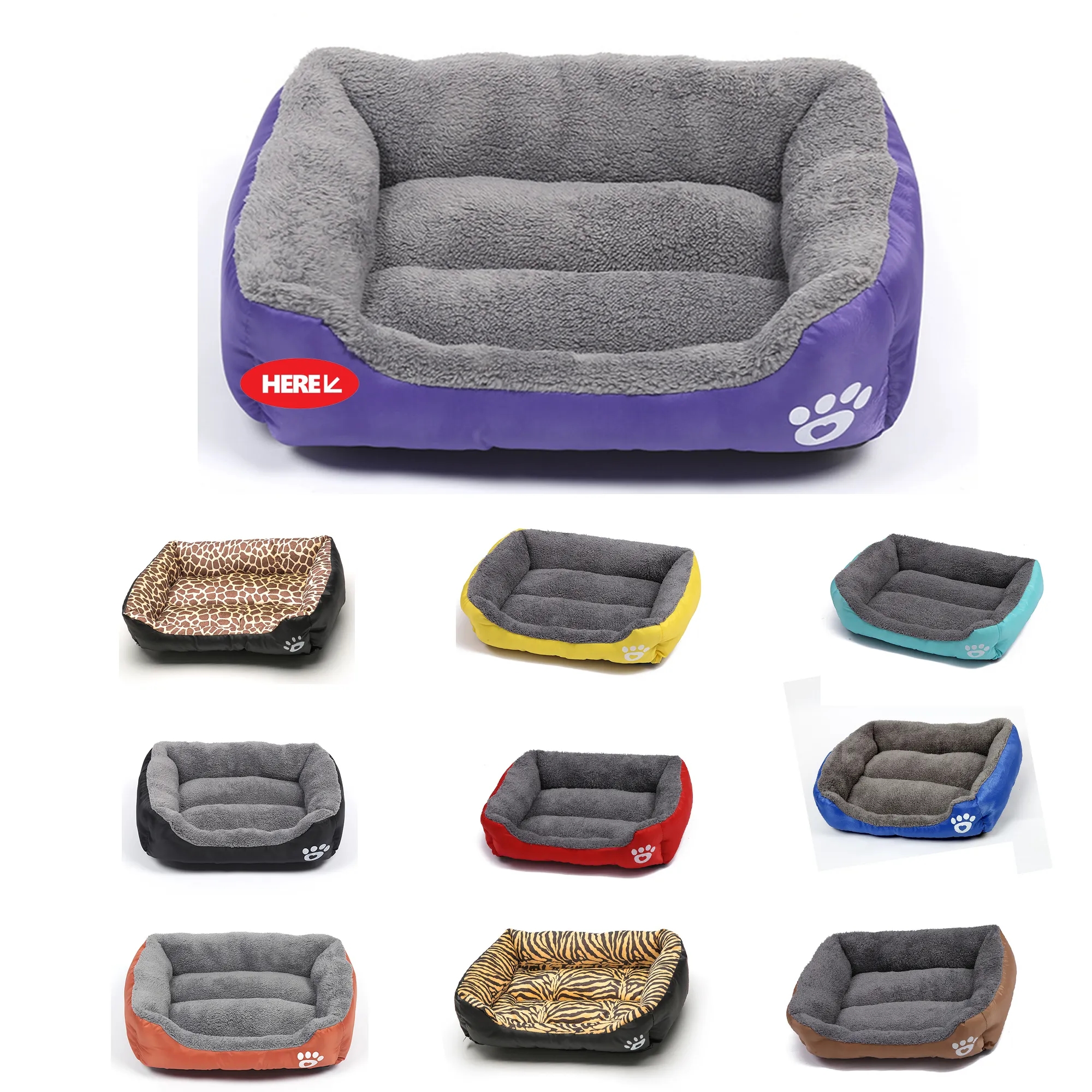 MOQ20 Machine Washable Pet Square Mat 4