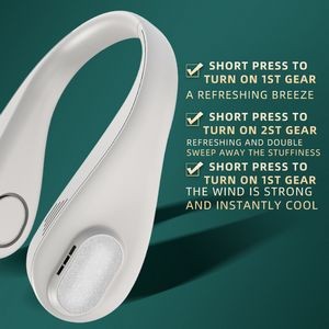 Rechargeable Leafless Neck Hanging Portable Fan 3