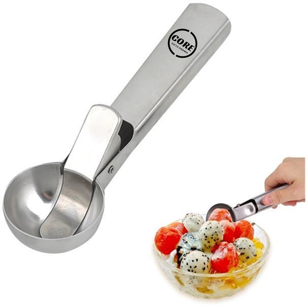 Stainless Steel Ice Cream Scooper with Trigger 4