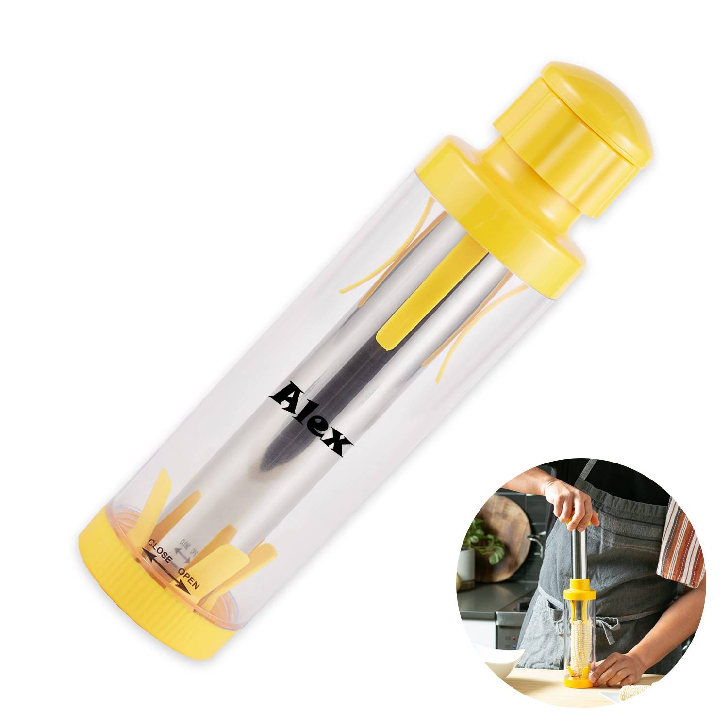 Yellow Deluxe Corn Stripper