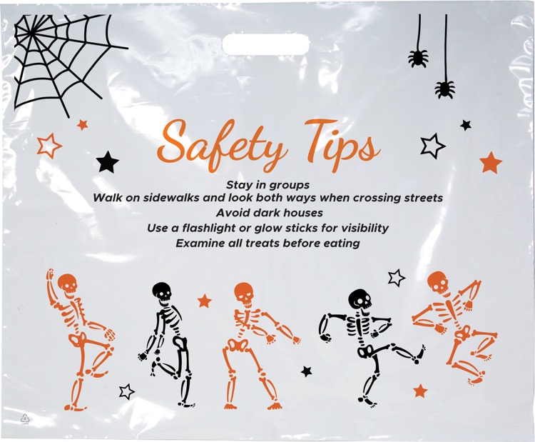 Halloween Scatter Design 2 Plastic Bag (18" x 15") 2