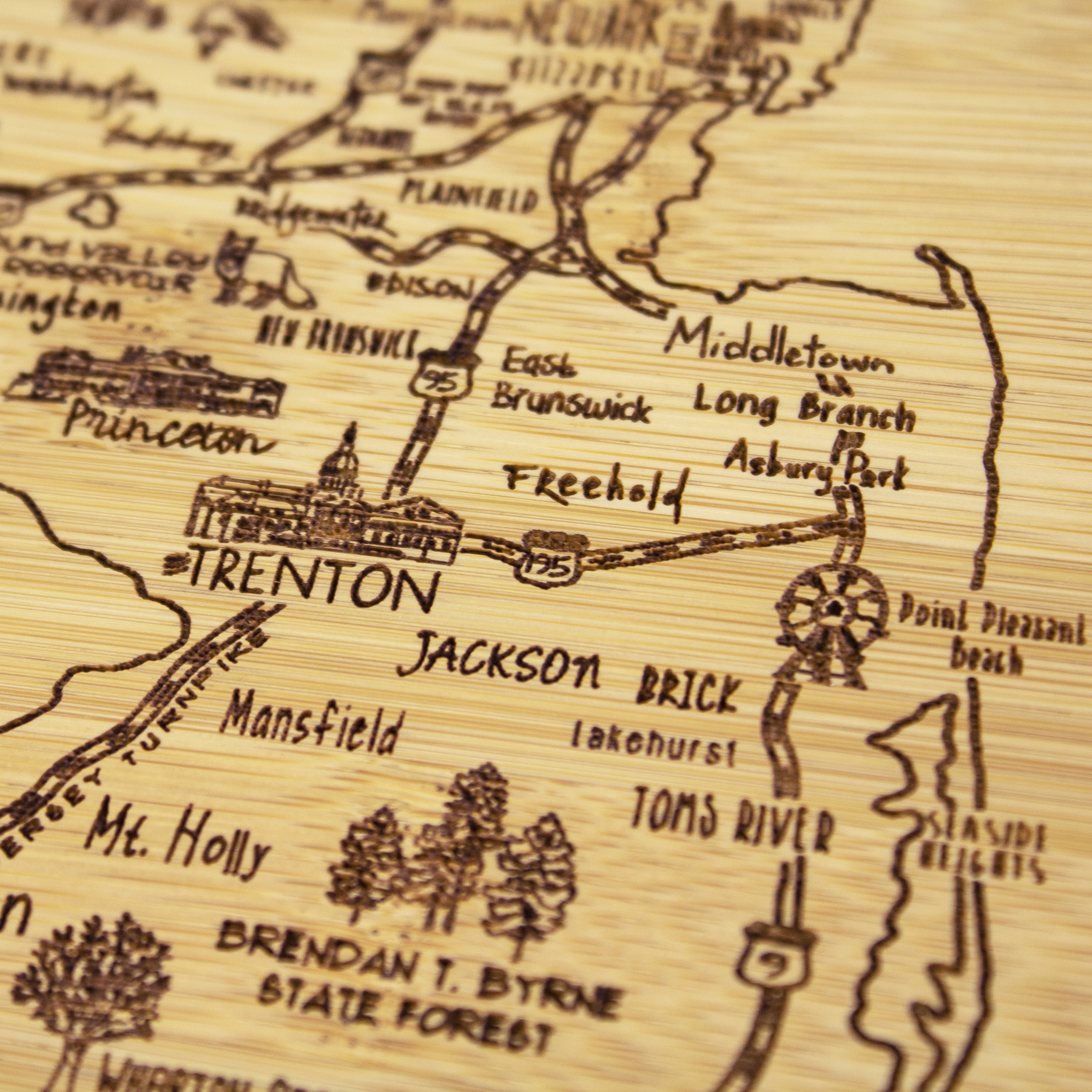 A Slice of Life New Jersey Serving & Cutting Board 5