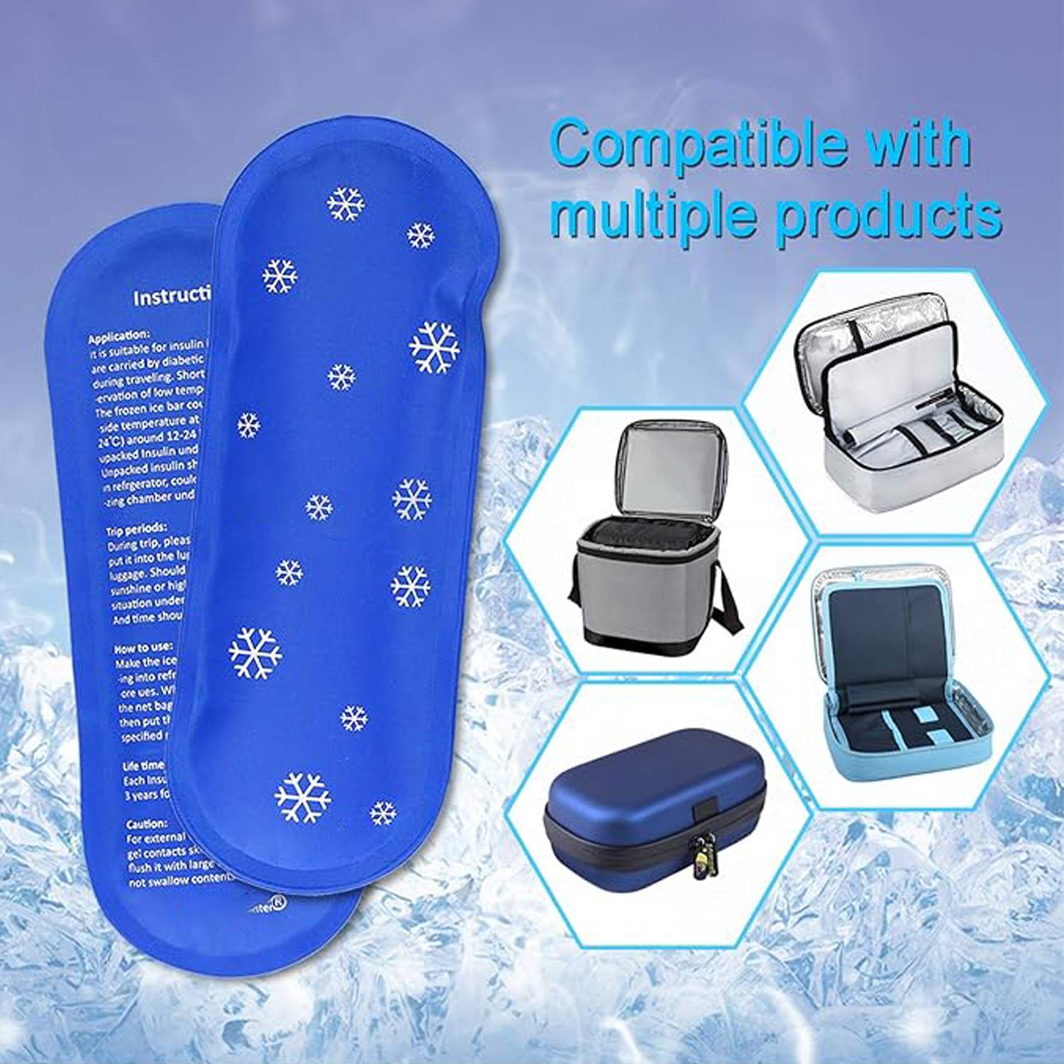 Medical Insulin Bio Gel Cooling Bag—Portable & Nylon 2