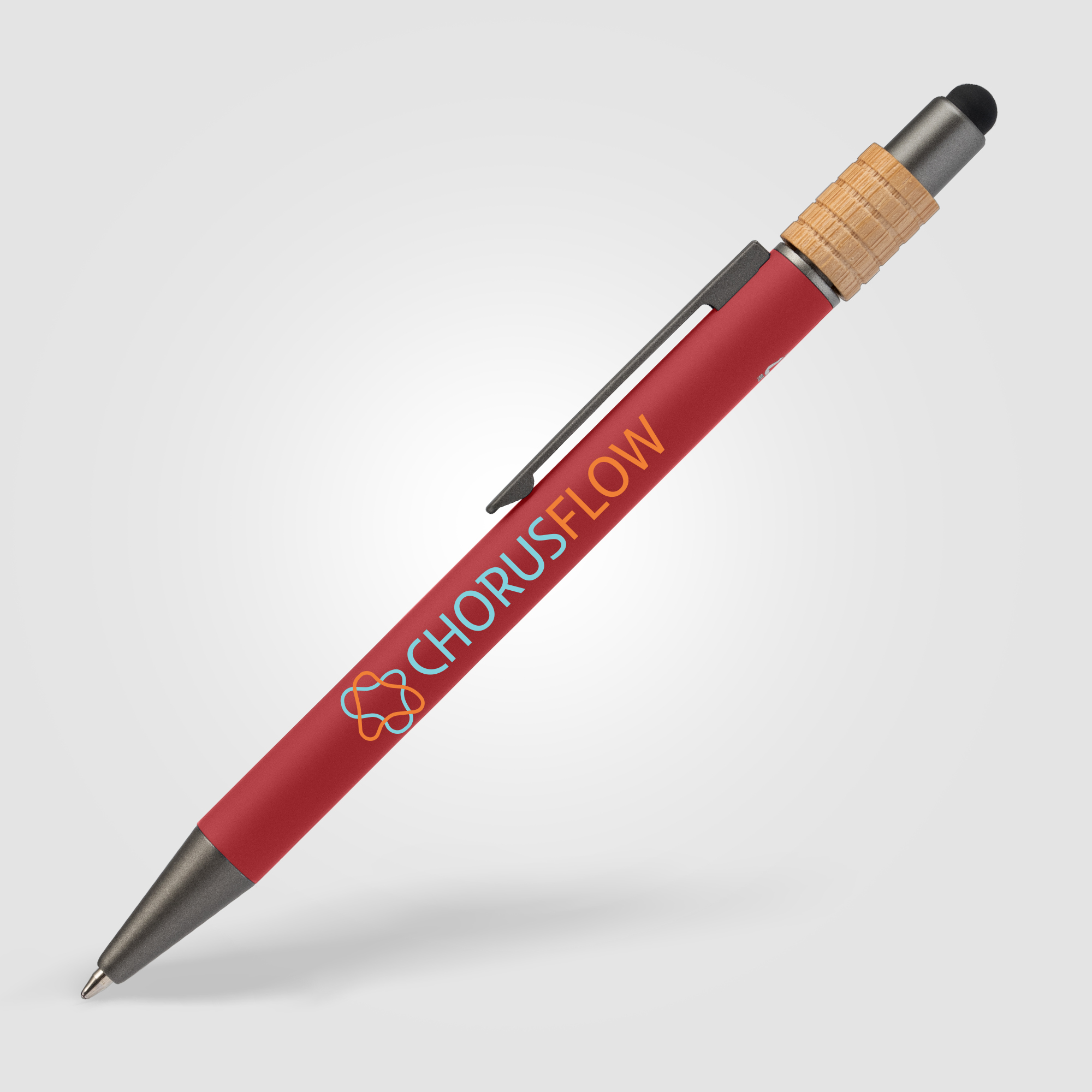 Reborn Spinner Recycled Aluminum Pen w/ Stylus  - PATENTED 13