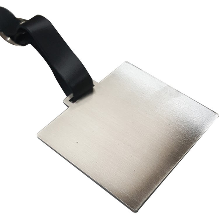 Rectangle Metal Bag Tag 3