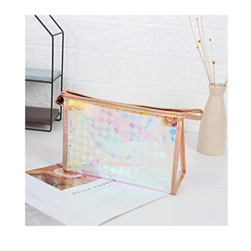 Laser Transparent Makeup Holographic cosmetic bag 3