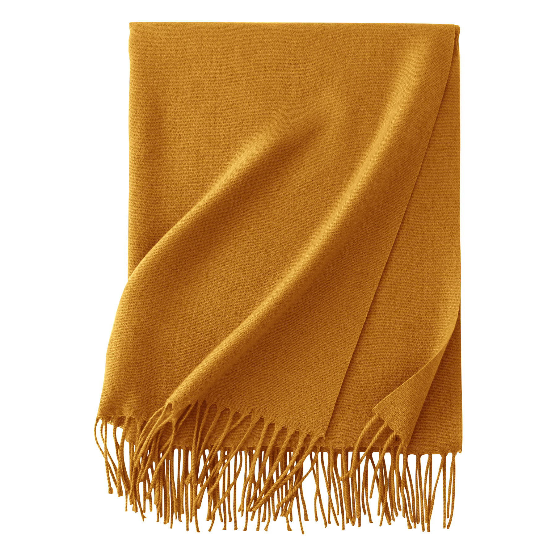 Winter Faux Cashmere Shawl Scarf With Tassels 16