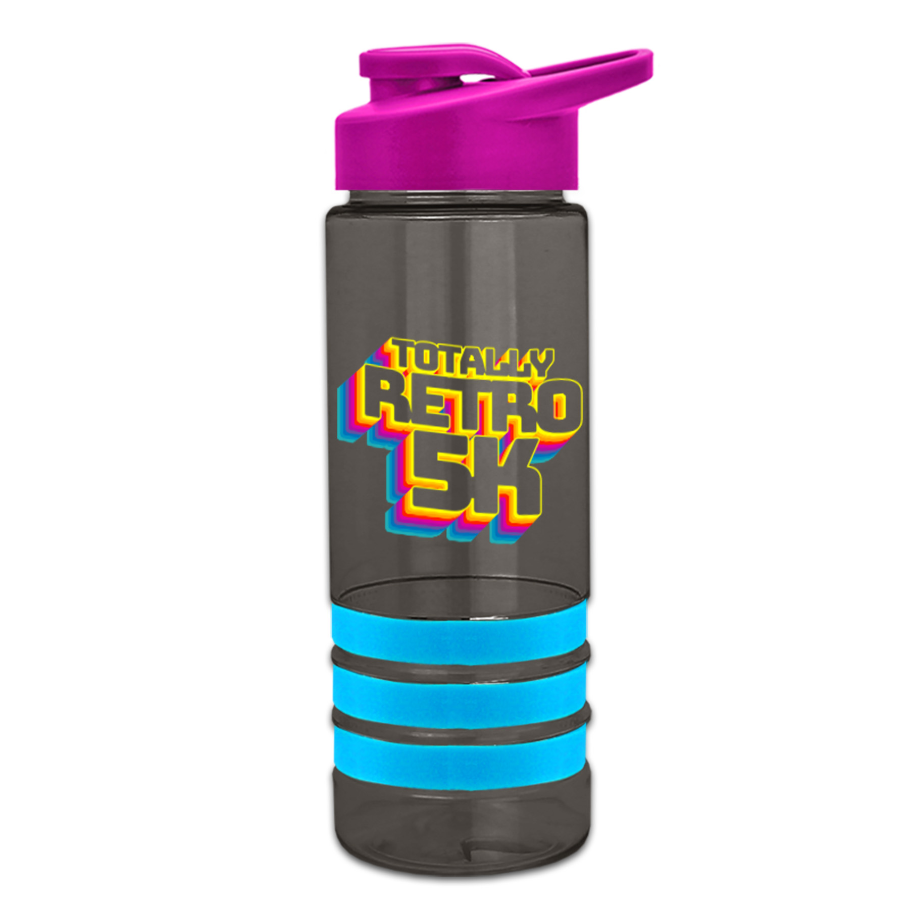 Sergeant Stripe - 24 oz. Tritan Bottle with Drink thru , Stripe Bands, and Digital imprint 6