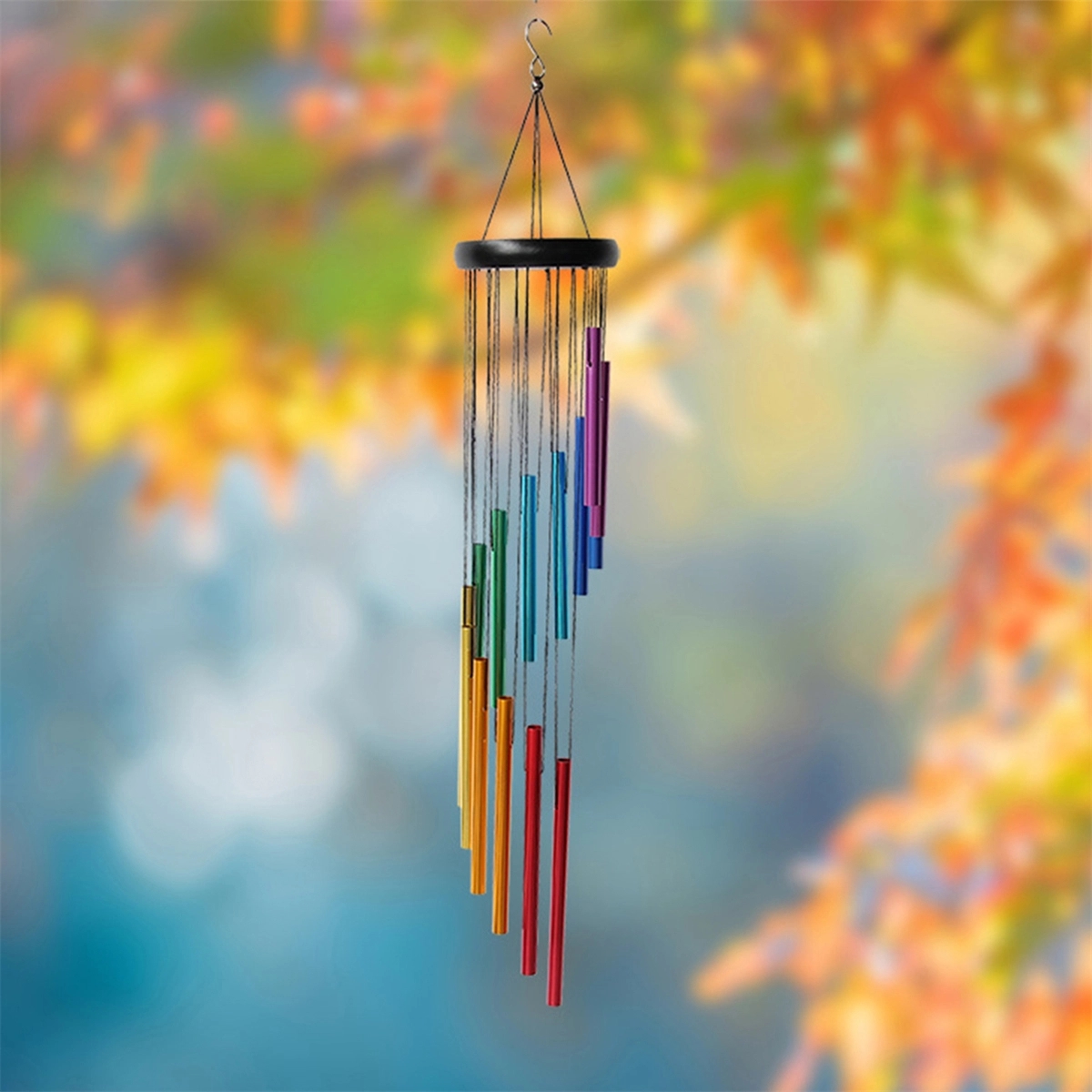 Classical Colorful 14 Metal Tubes Wind Chimes 29" Deep Tone 6
