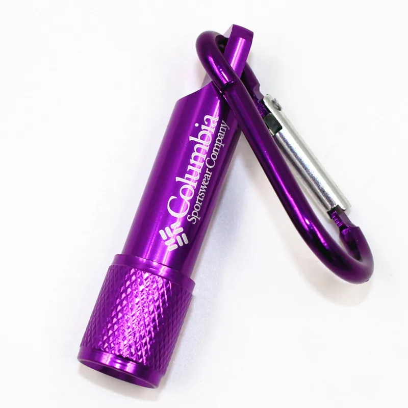 Mini Aluminum Flashlight with Carabiner 5