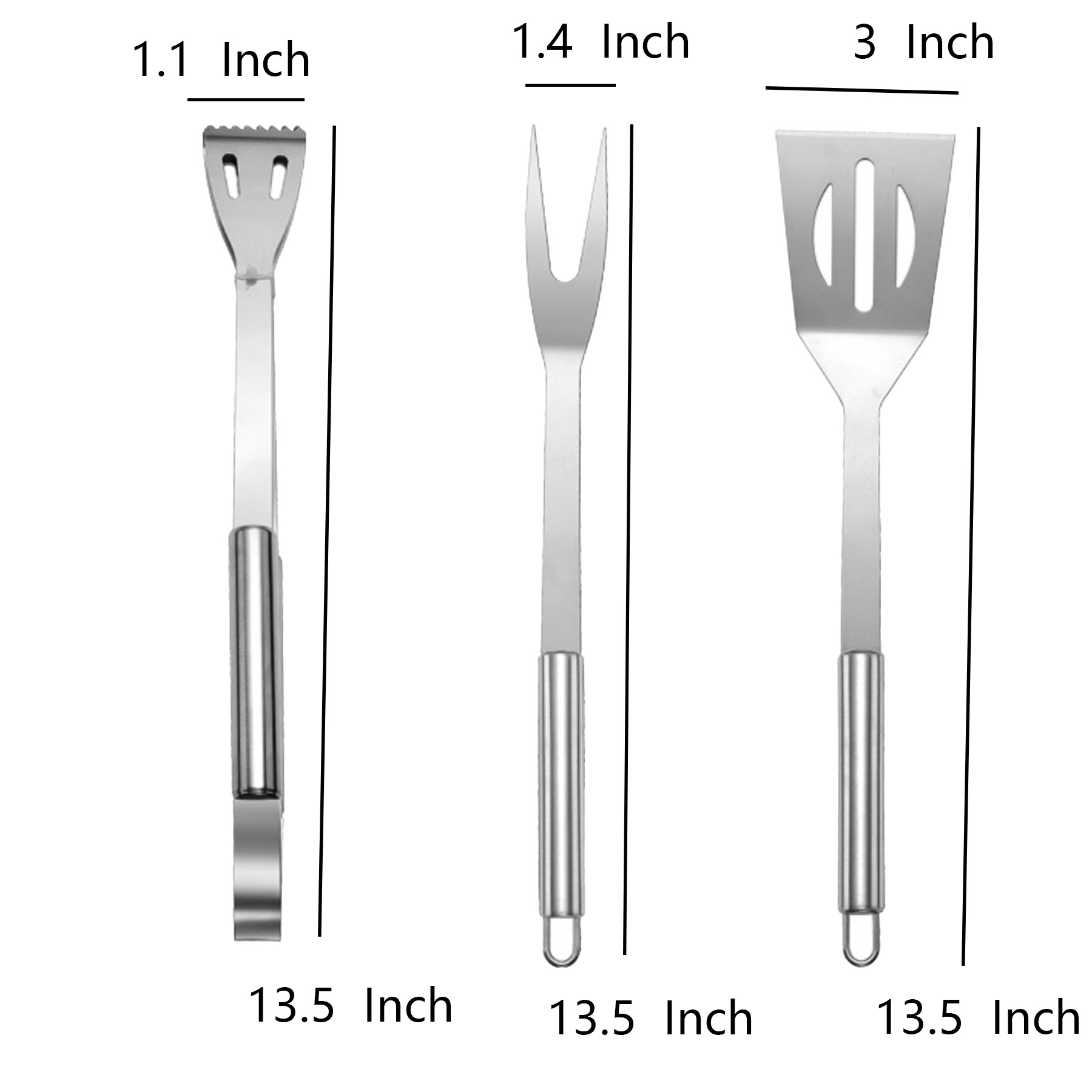 Stainless Steel BBQ Tool Set 2