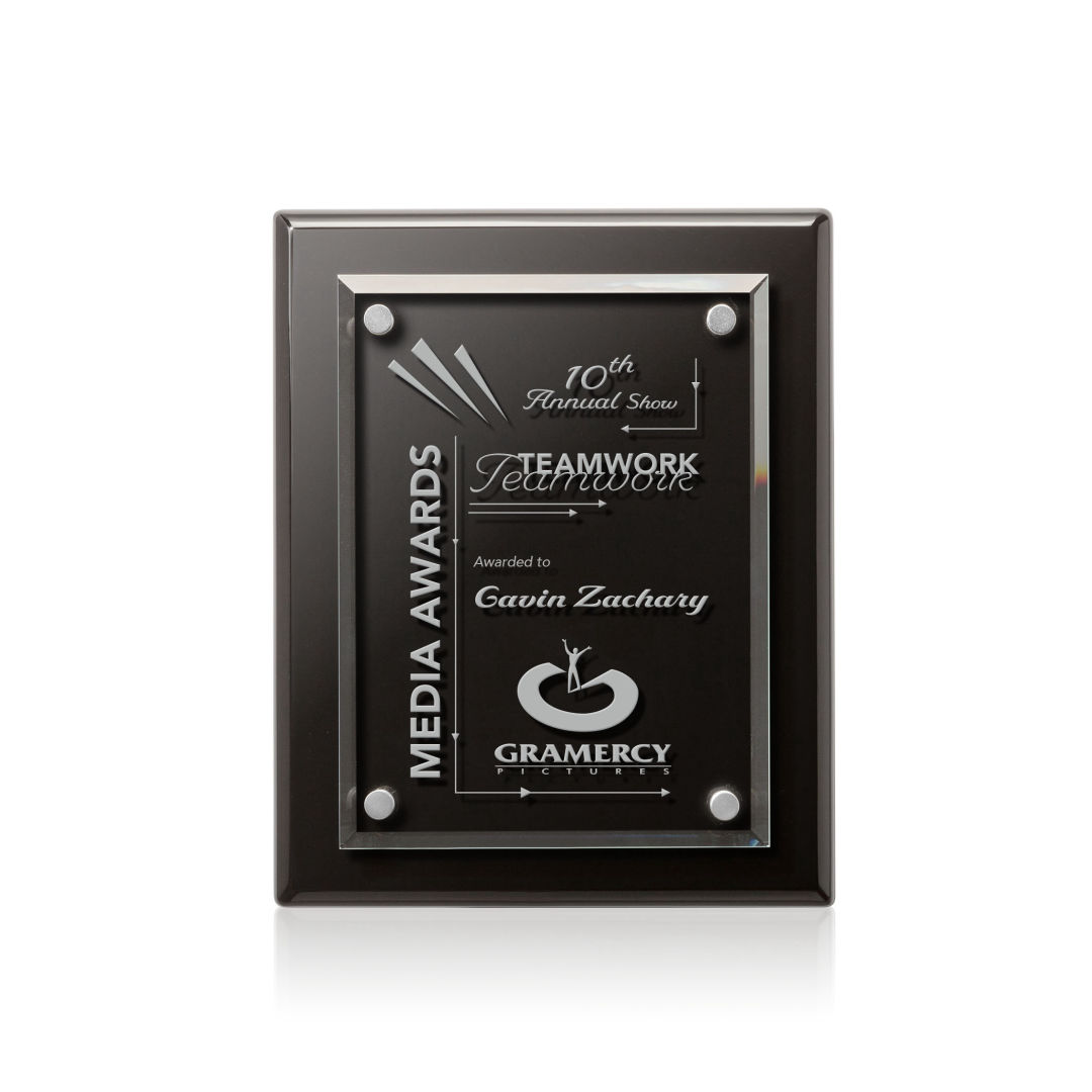 Caledon Plaque - Black/Silver 10