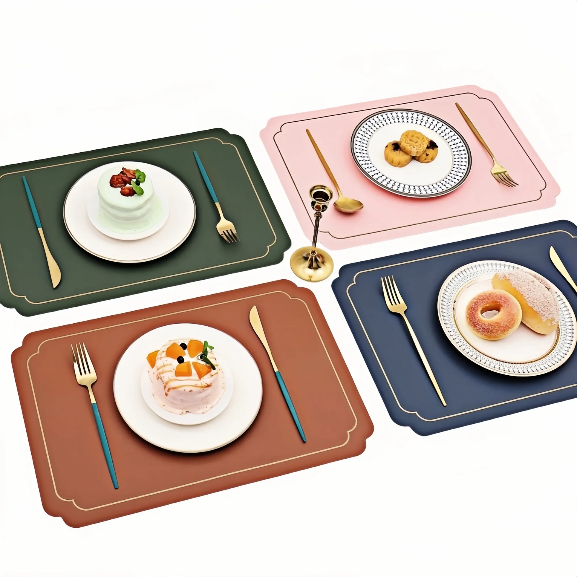 Faux Leather Dining Placemats 5