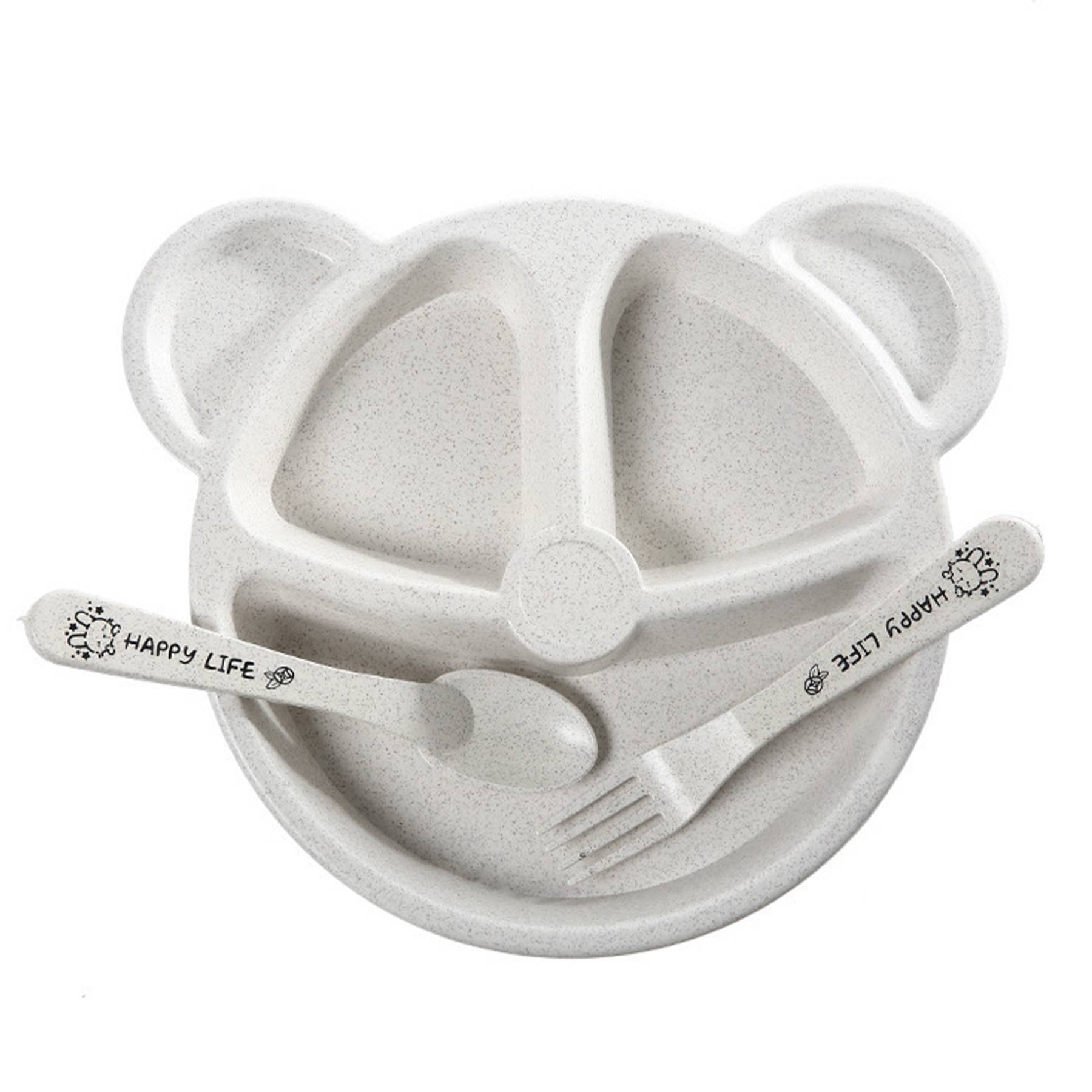 Plastic children's compartment dinner plate 2
