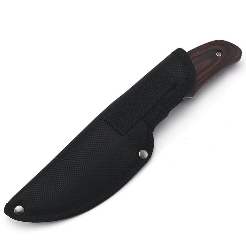 Stainless Steel Fixed Blade with Wooden Handle 6