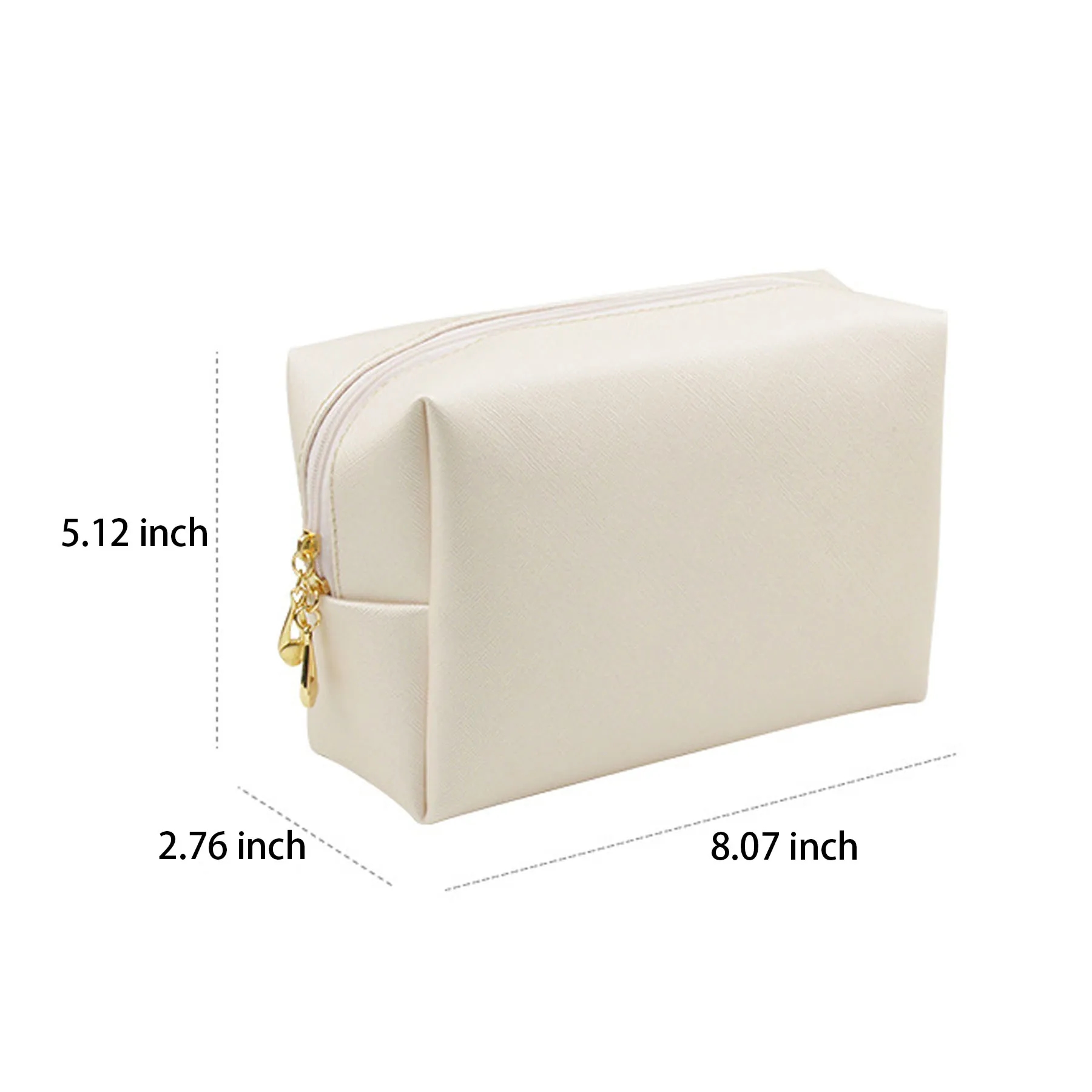 Simple Solid Color Makeup Bag 2