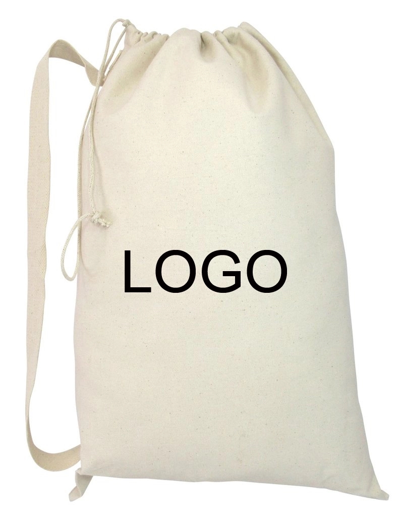 Heavy Duty Natural Cotton Canvas Laundry Bags 5