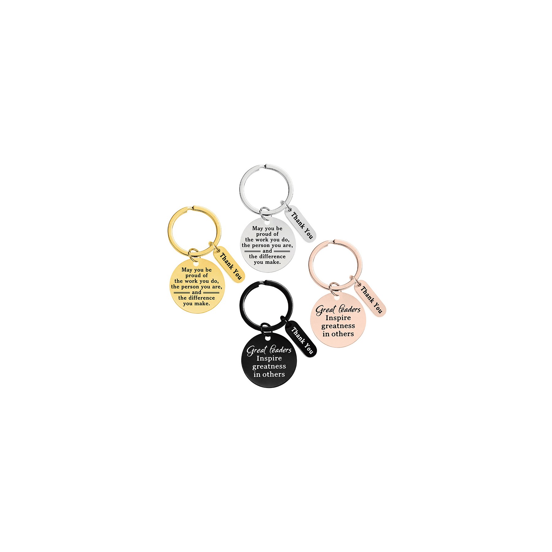 Thank You Inspirational Keychain