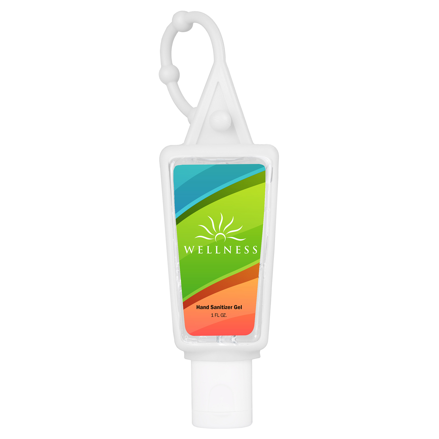 Hand Sanitizer Gel: 1 oz Bottle with Carabiner 13