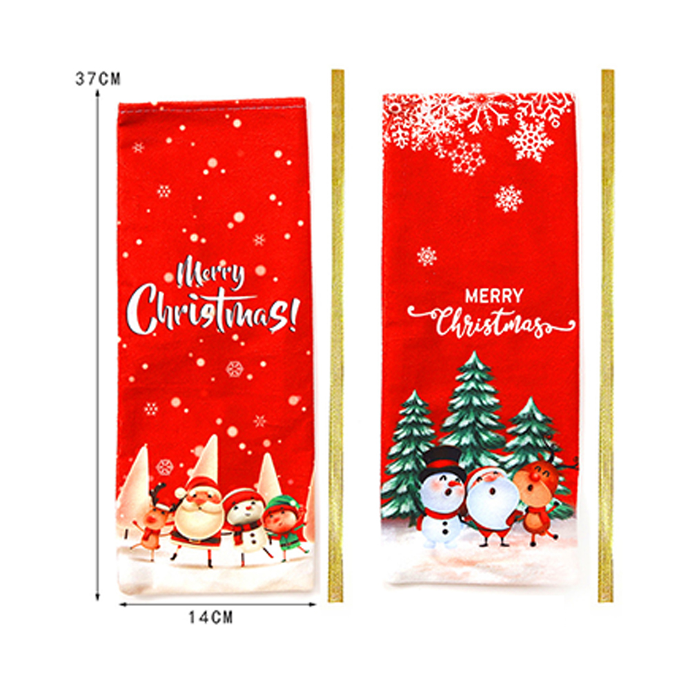 Christmas Champagne Wine Bottle Holder 3