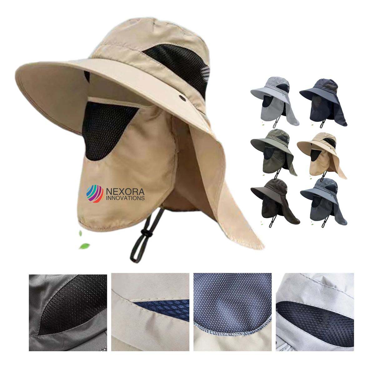 Travel Shawl Hat with Wide Brim Protection 8