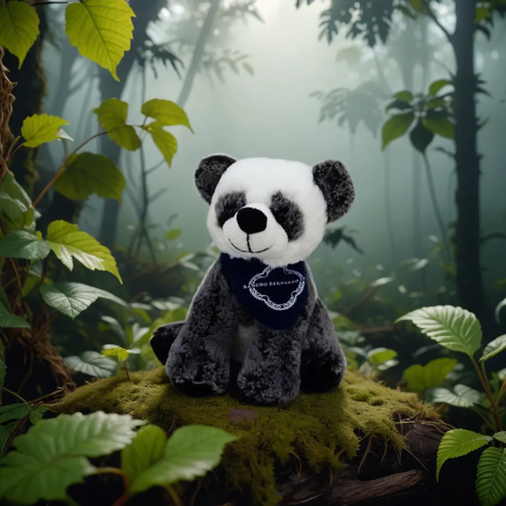 8" Two Tone Buddies Panda 11