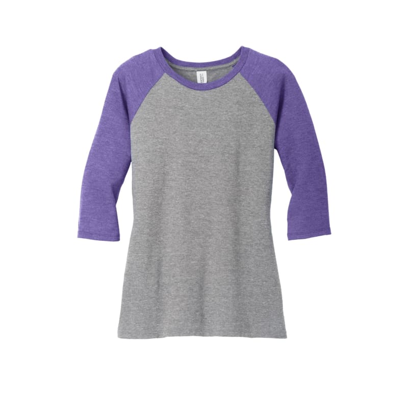 District Women's Perfect Tri 3/4-Sleeve Raglan. 22