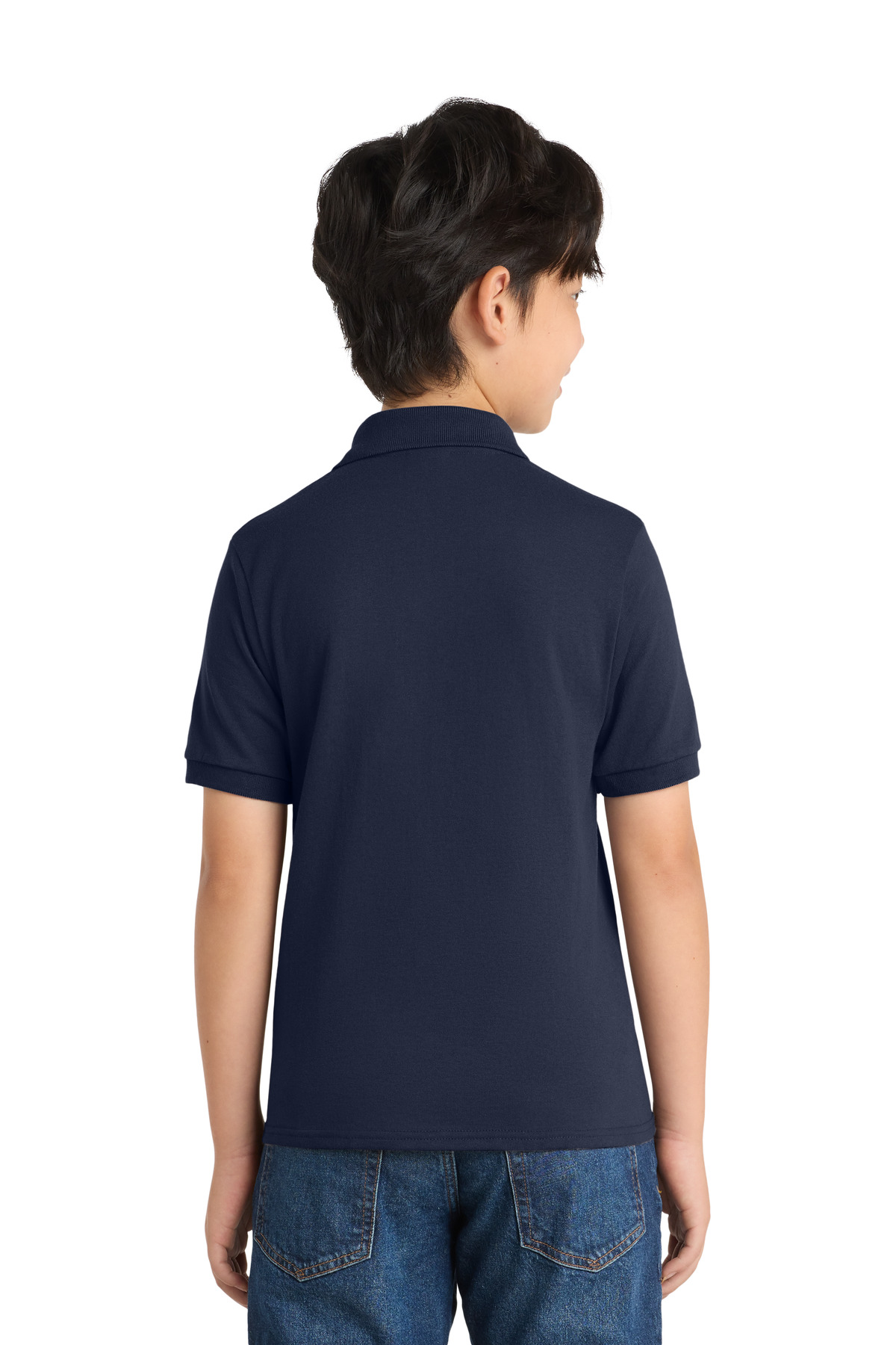 Port & Co Youth Core Blend Jersey Knit Polo. KP55Y 4