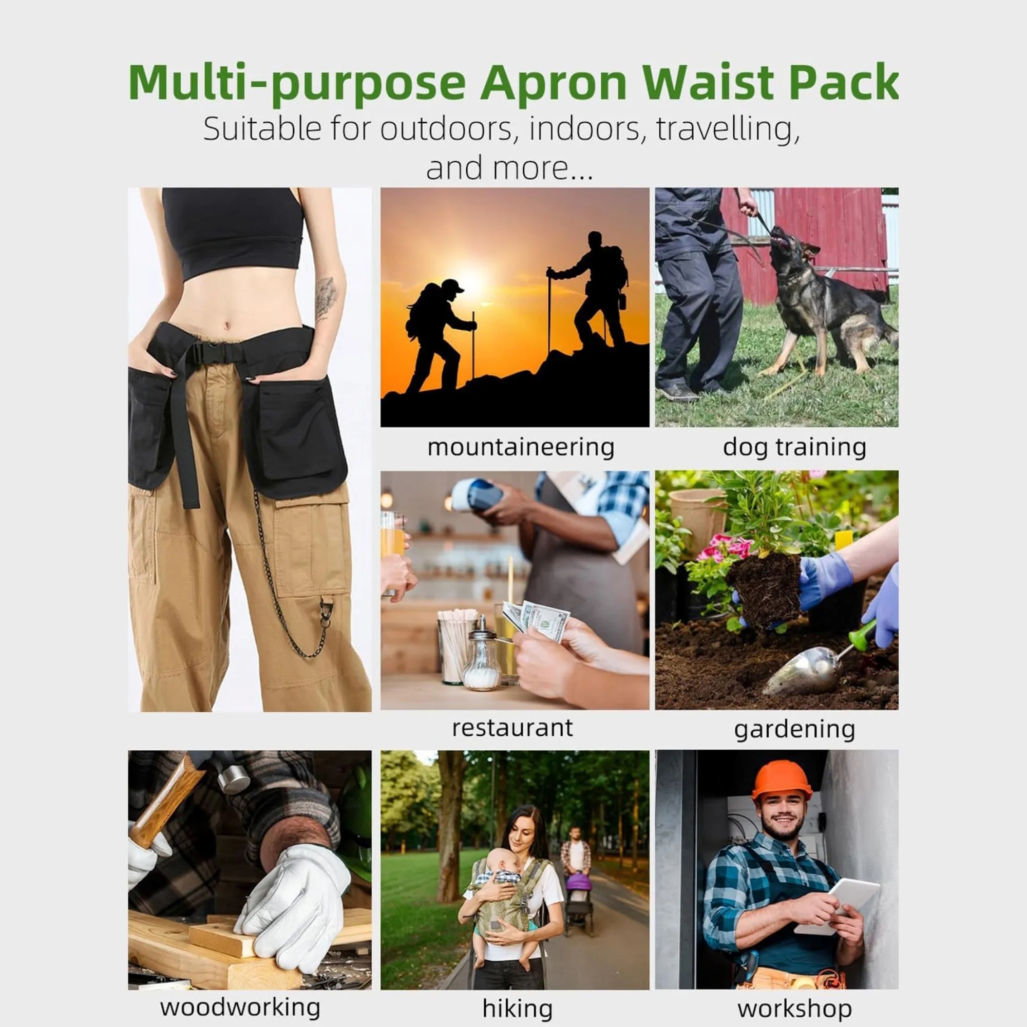 Multifunctional Apron With Multiple Pockets For Tool Storage 2