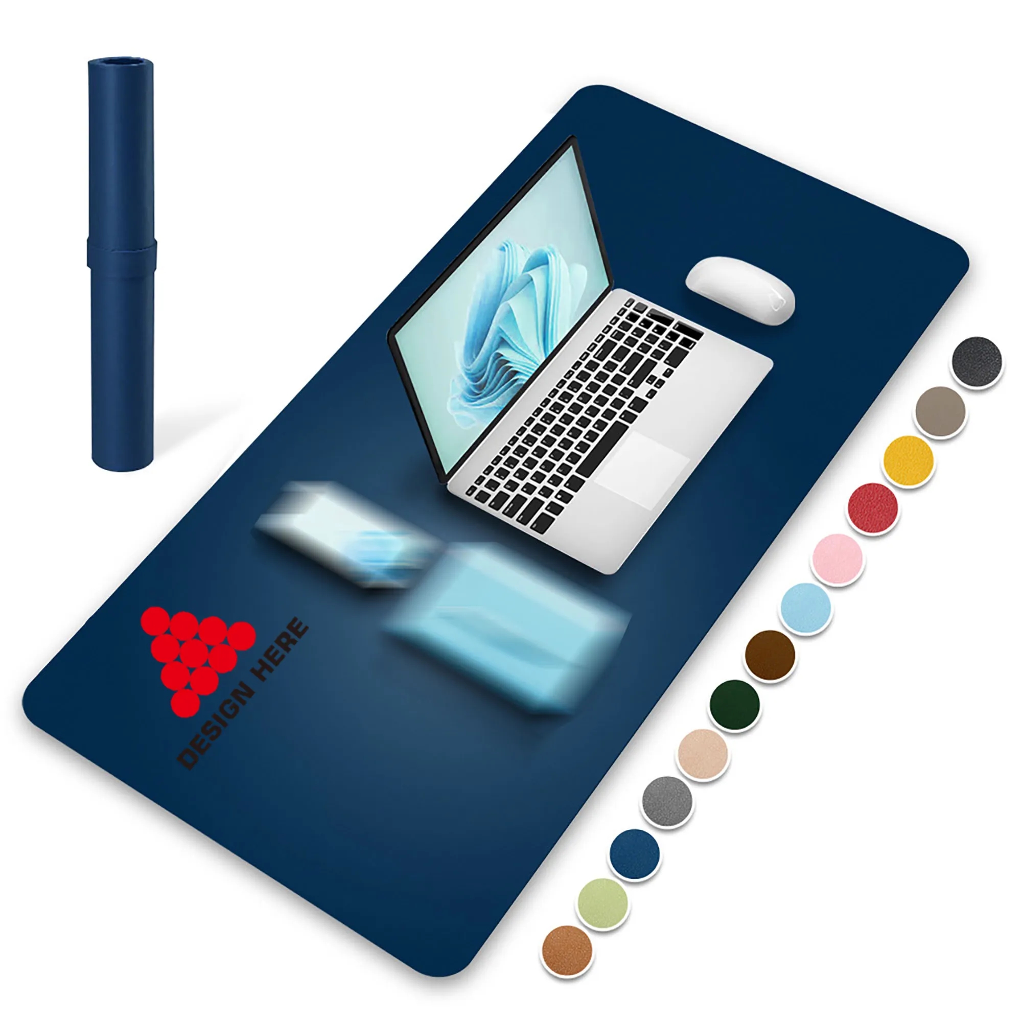 Moq 30 Pcs Leather Desk Protector Mouse Pad 3