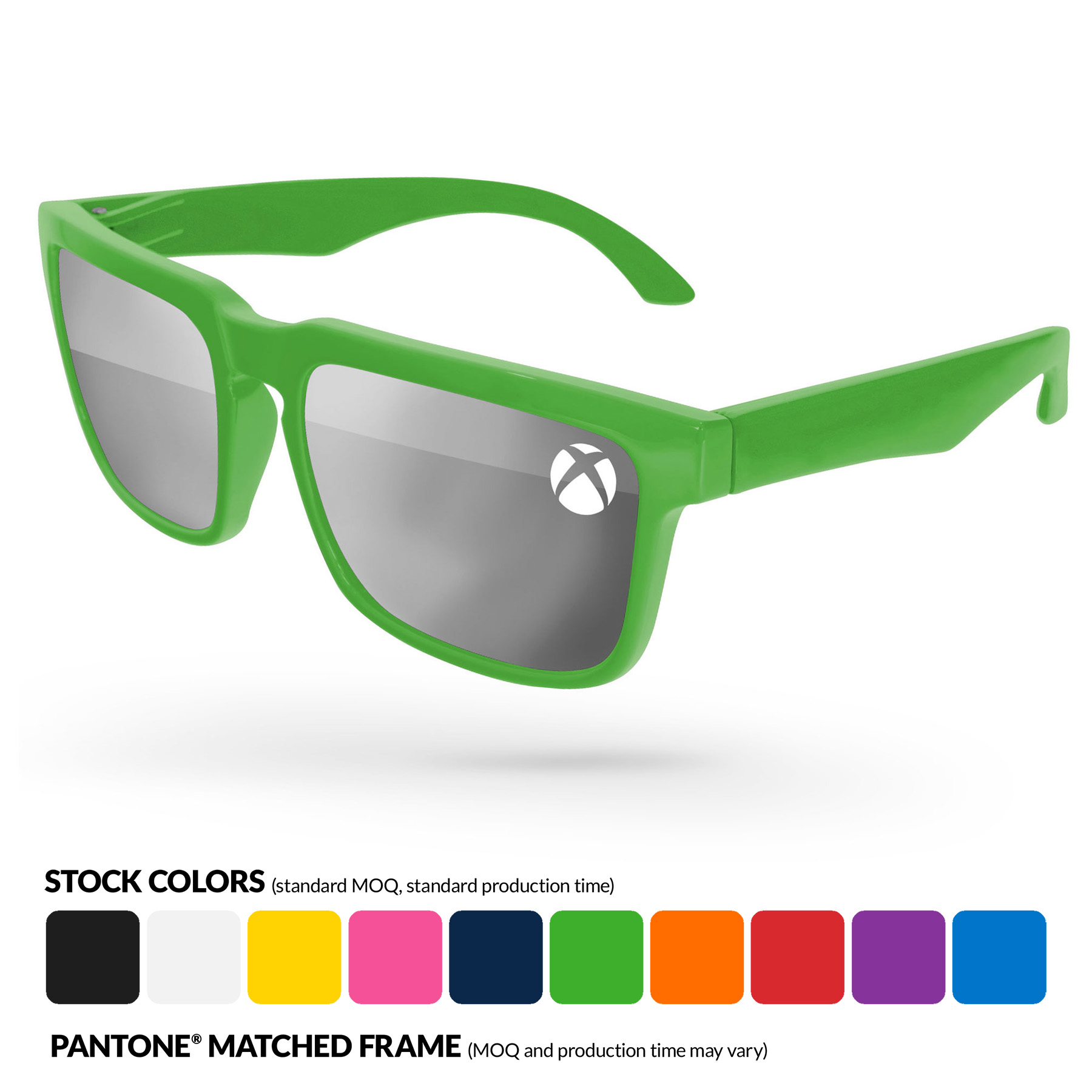 Mirror Heat Sunglasses w/ Lens Imprint 16