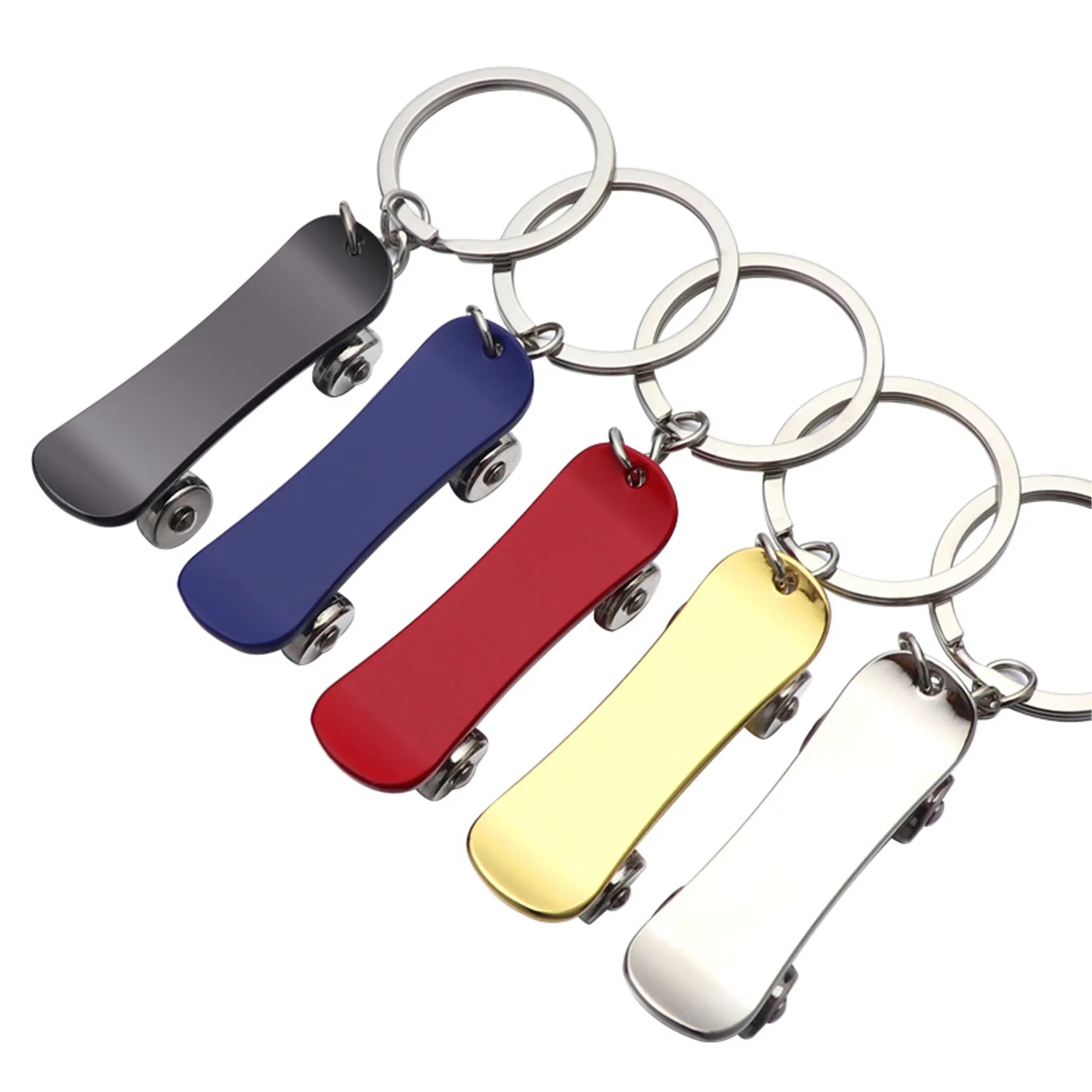 Metal Finger Skateboard Key Chain 3