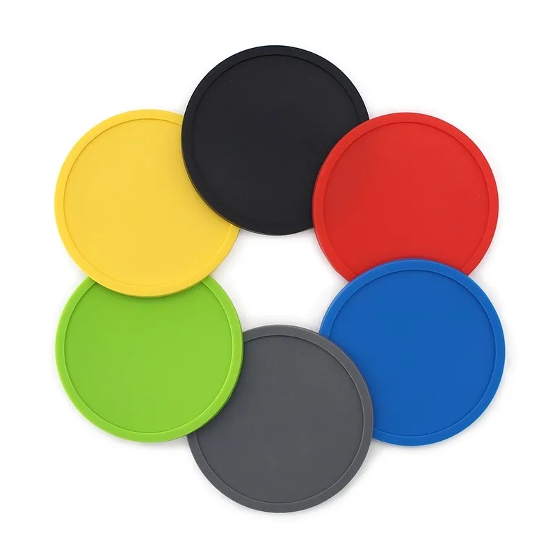 Custom Round Silicone Coaster 1